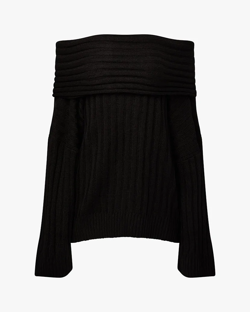 Oversized Off Shoulder Sweater sold by WeWoreWhat product image thumbnail 2