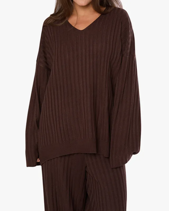 Oversized V Neck Sweater sold by WeWoreWhat