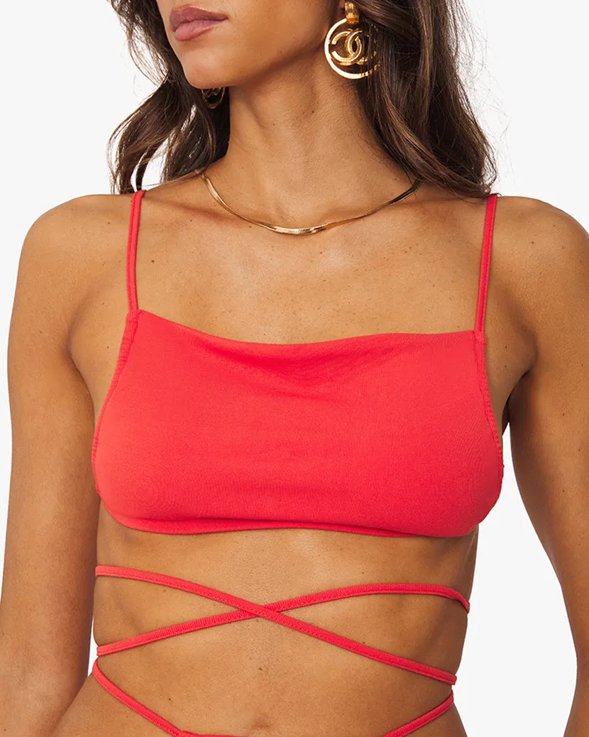 Ruched Bandeau Jersey Knit Top sold by WeWoreWhat