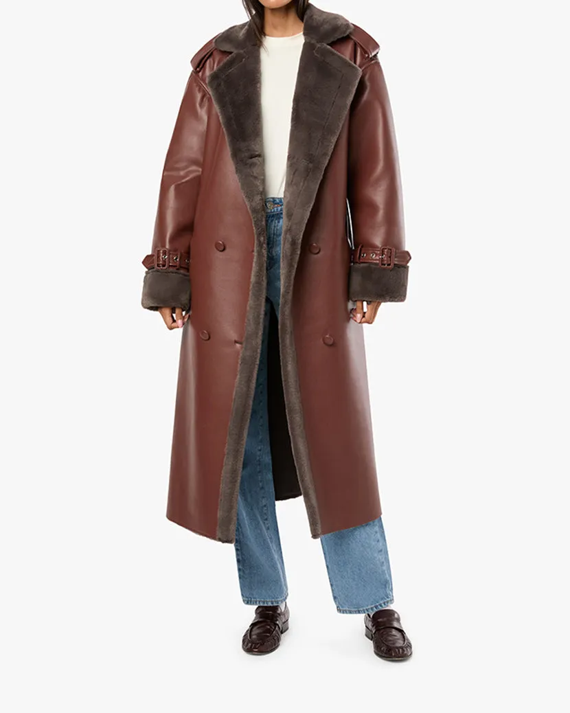 Bonded Faux Fur Overcoat sold by WeWoreWhat product image thumbnail 3