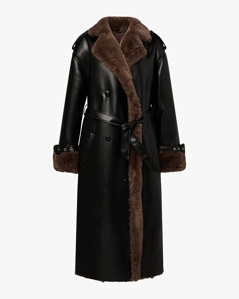 Bonded Faux Fur Overcoat sold by WeWoreWhat product image thumbnail 2