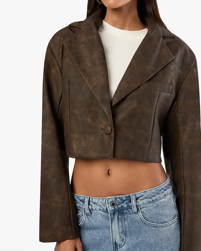 Patina Cropped Blazer sold by WeWoreWhat product image thumbnail 5