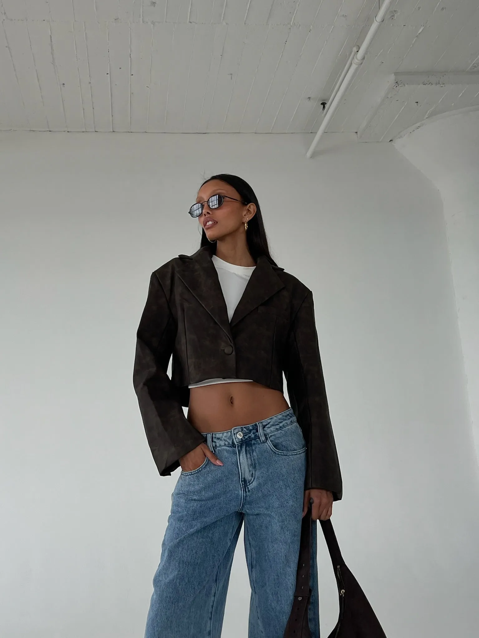 Patina Cropped Blazer sold by WeWoreWhat product image thumbnail 3