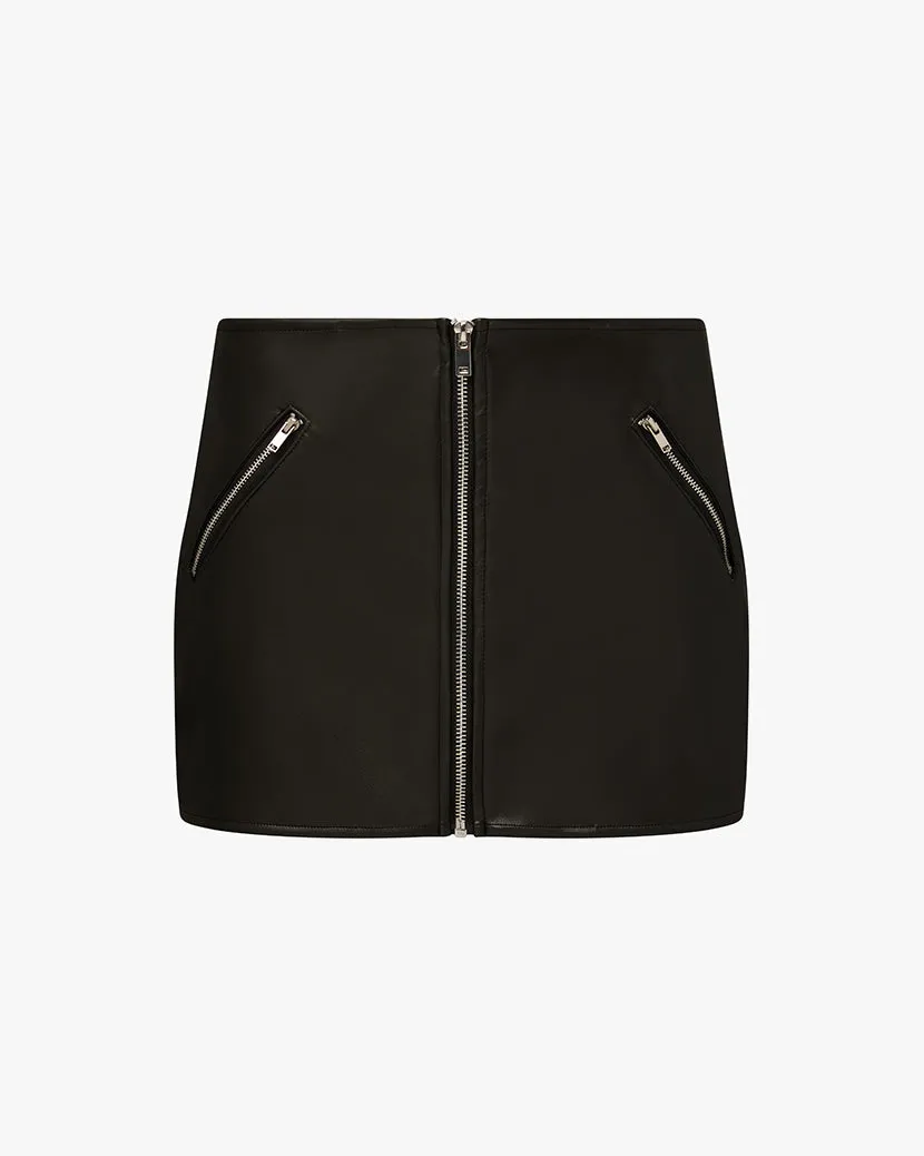 Vegan Leather Mini Skirt sold by WeWoreWhat product image thumbnail 2