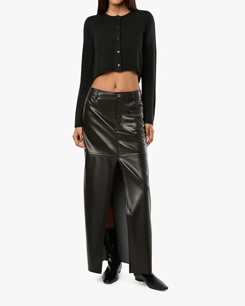 Vegan Leather Maxi Skirt sold by WeWoreWhat product image thumbnail 4