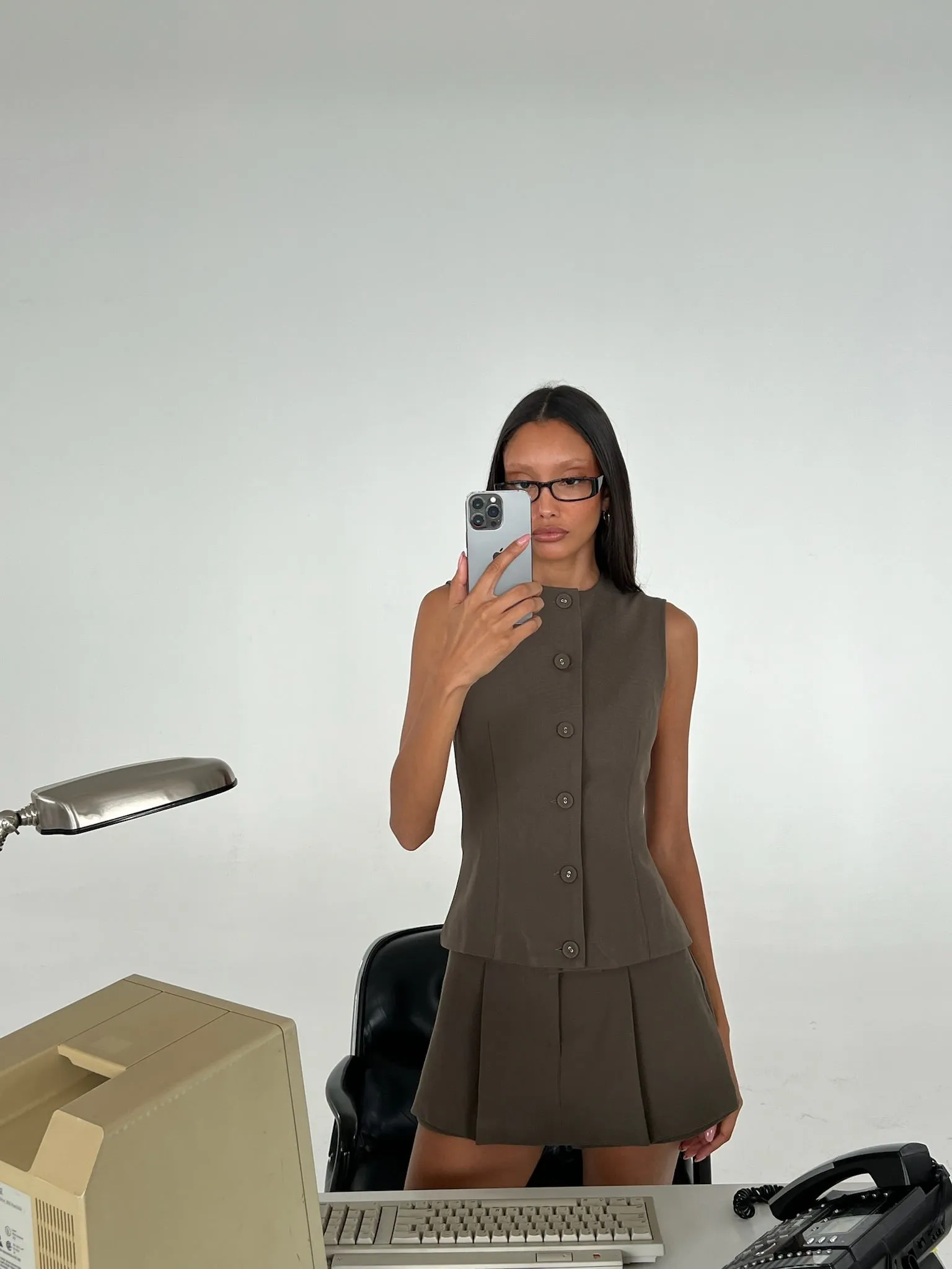 Mini Suiting Skort sold by WeWoreWhat product image thumbnail 3