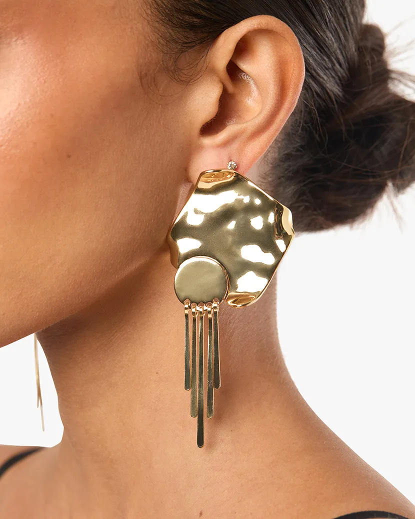 Plate Fringe Earring sold by WeWoreWhat