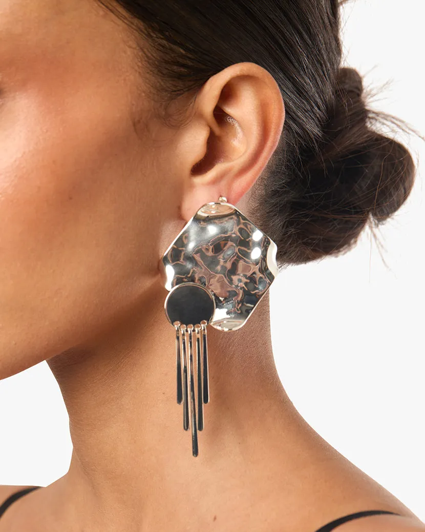 Plate Fringe Earring sold by WeWoreWhat