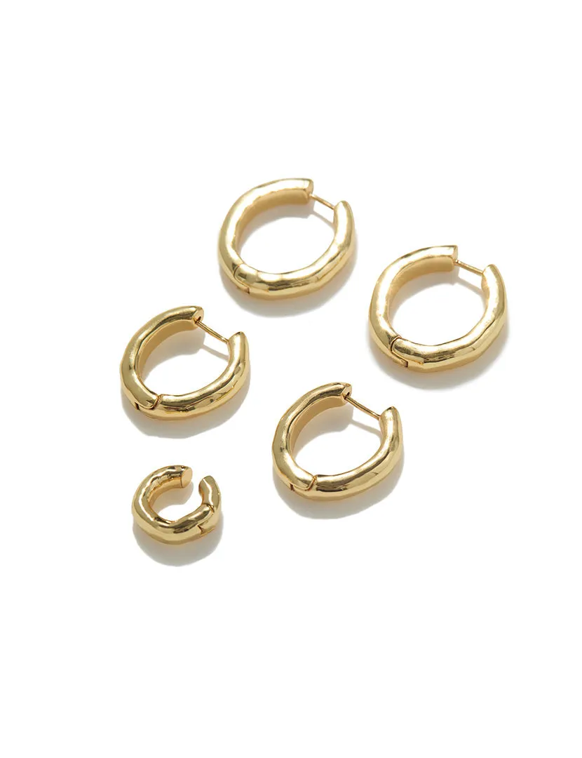 Hammered Hoop Set sold by WeWoreWhat product image thumbnail 2