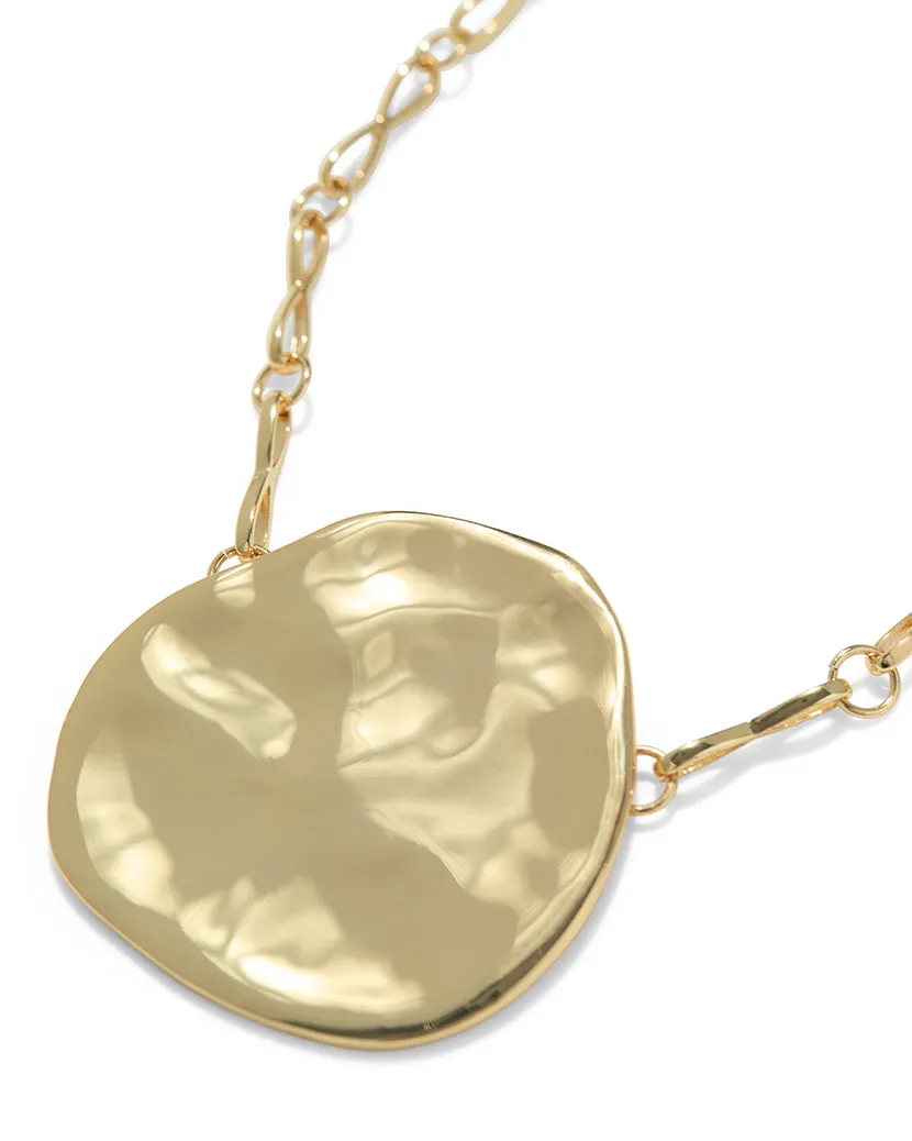 Hammered Plate Necklace sold by WeWoreWhat product image thumbnail 3