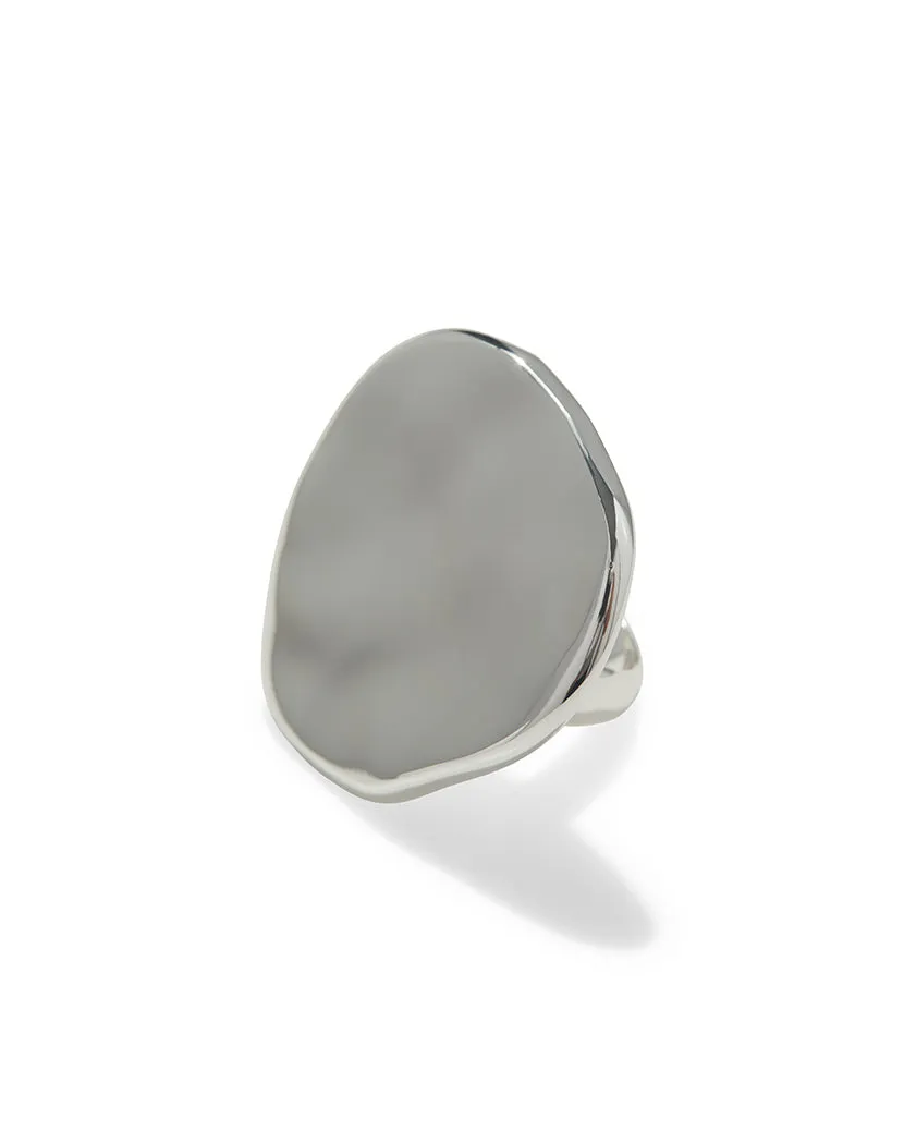 Hammered Plate Ring sold by WeWoreWhat product image thumbnail 2
