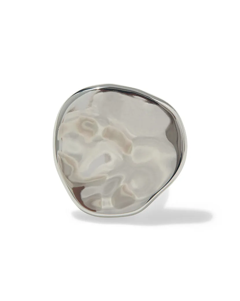 Hammered Plate Ring sold by WeWoreWhat product image thumbnail 3