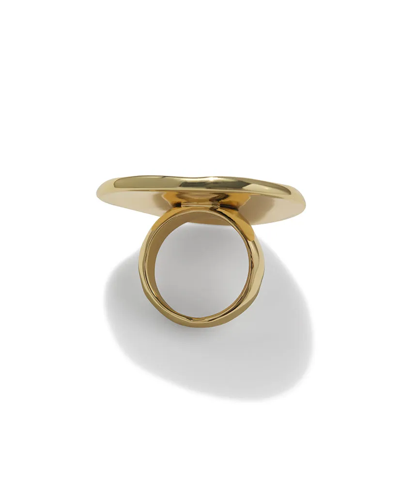 Hammered Plate Ring sold by WeWoreWhat product image thumbnail 4