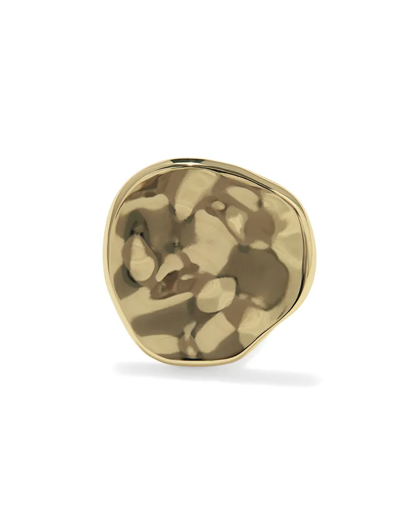 Hammered Plate Ring sold by WeWoreWhat product image thumbnail 3