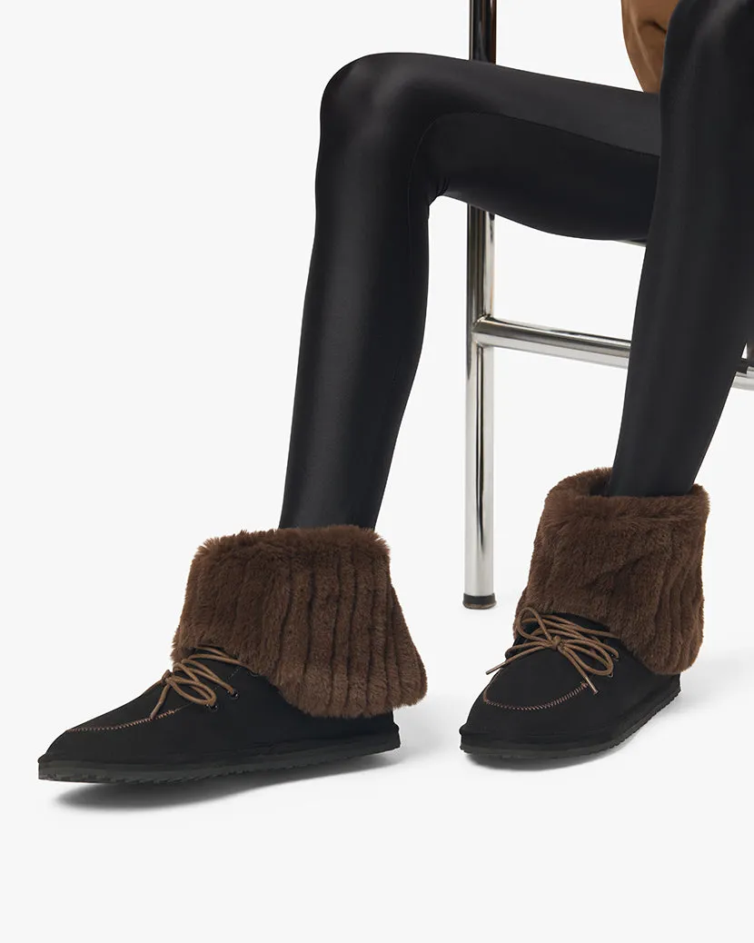 Fold Over Fur Bootie sold by WeWoreWhat product image thumbnail 3