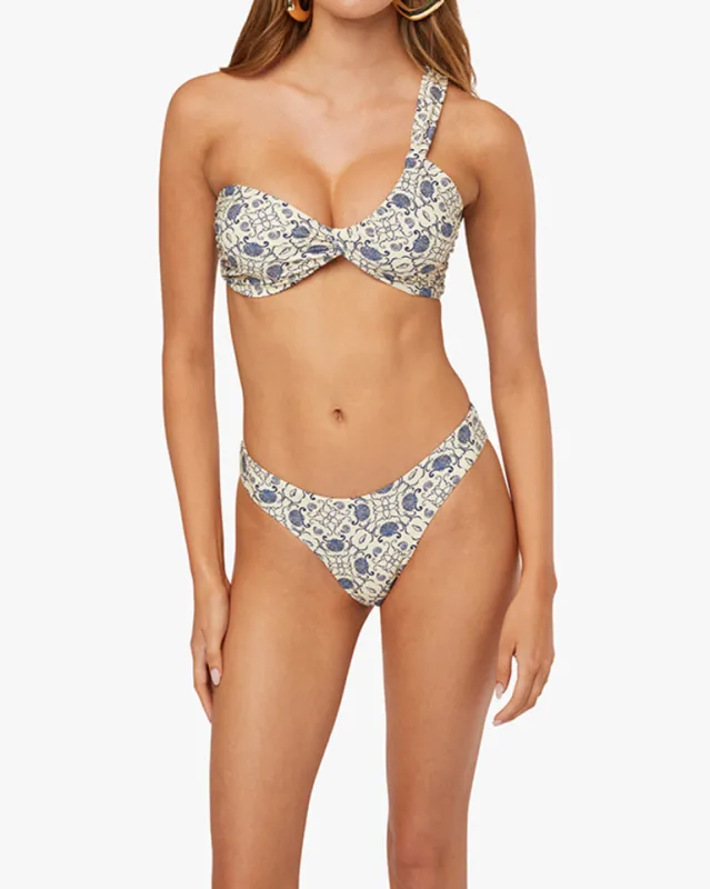 Ruched Asymmetrical Top sold by WeWoreWhat