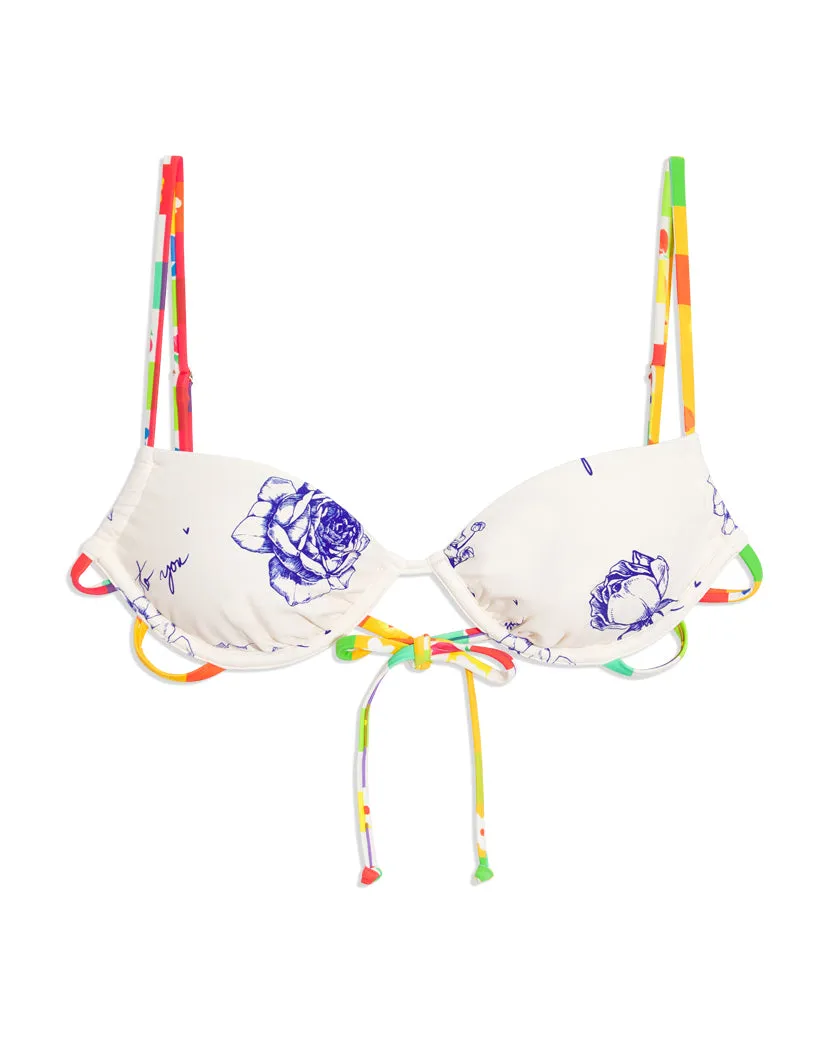 Ruched Underwire From Me To You Combo Bikini Top sold by WeWoreWhat product image thumbnail 3