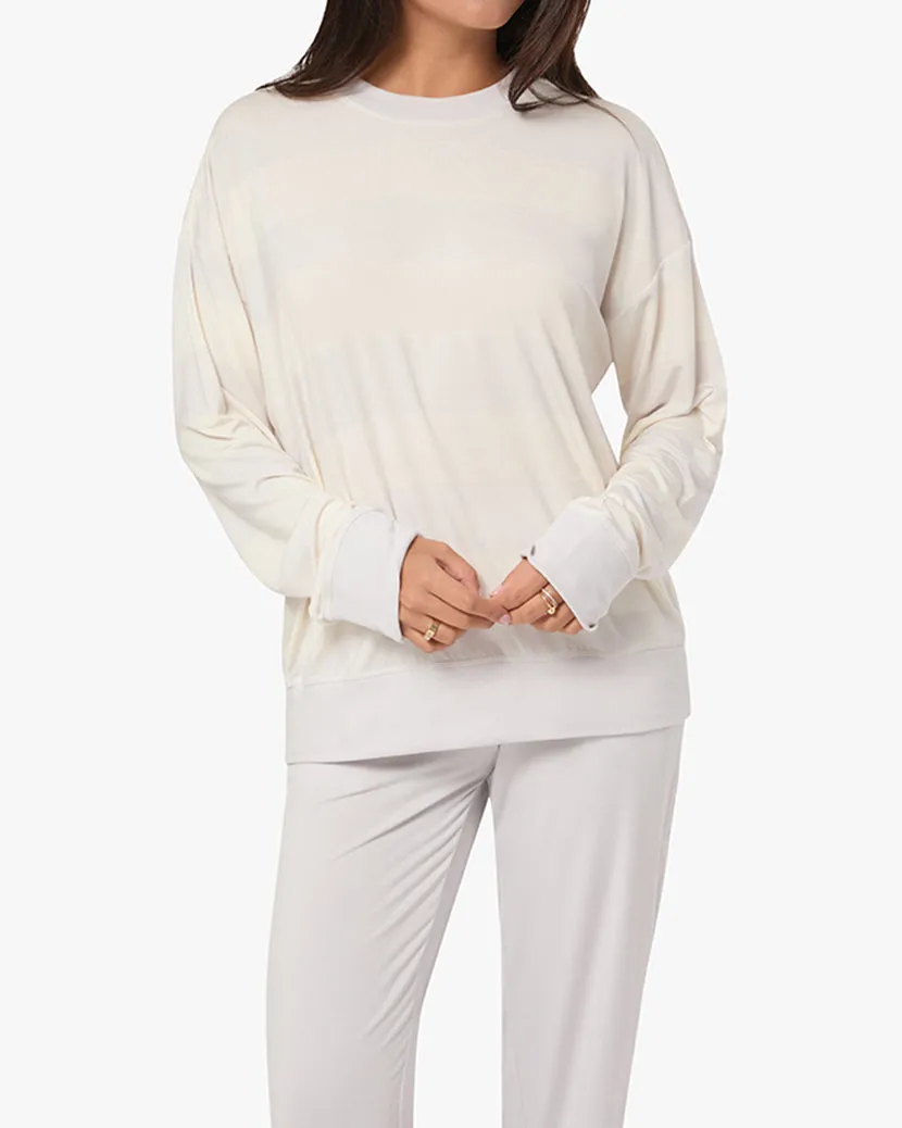 Oversized Long Sleeve Crewneck Top sold by WeWoreWhat