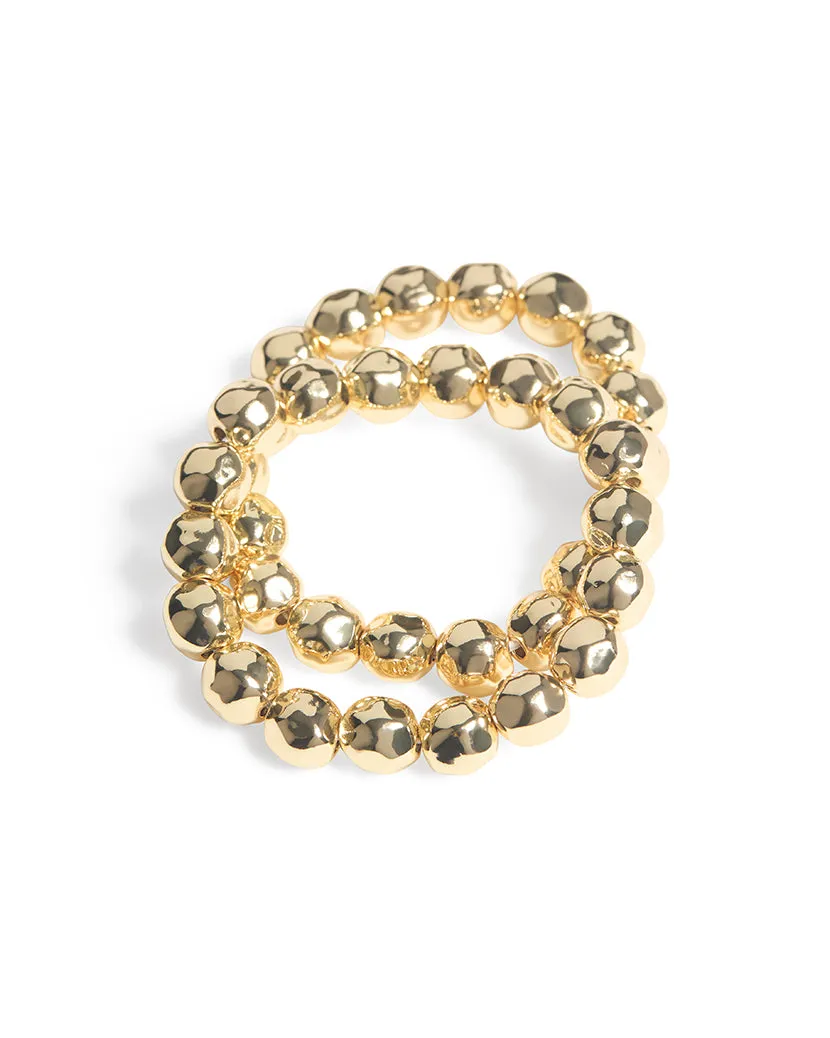Metal Pearl Bracelet Set sold by WeWoreWhat product image thumbnail 2