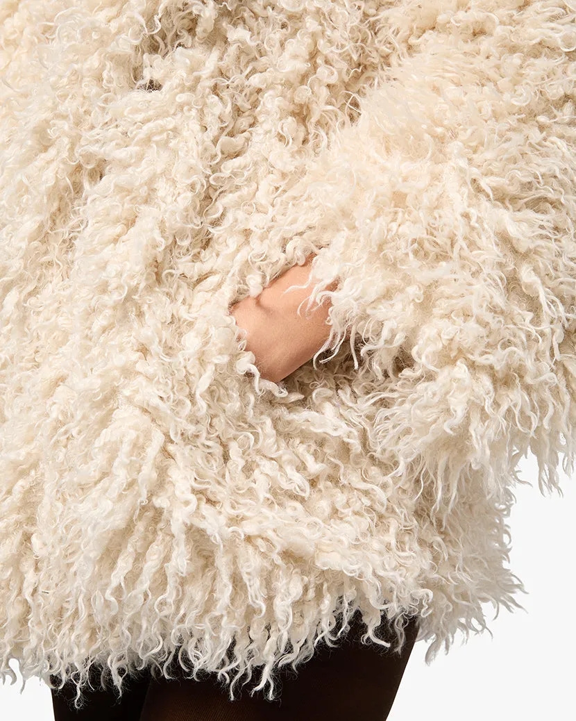 Shawl Collar Faux Fur Coat sold by WeWoreWhat product image thumbnail 5