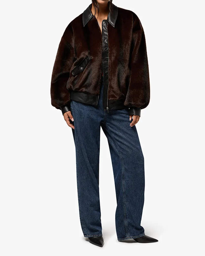 Faux Fur Bomber Jacket sold by WeWoreWhat product image thumbnail 3
