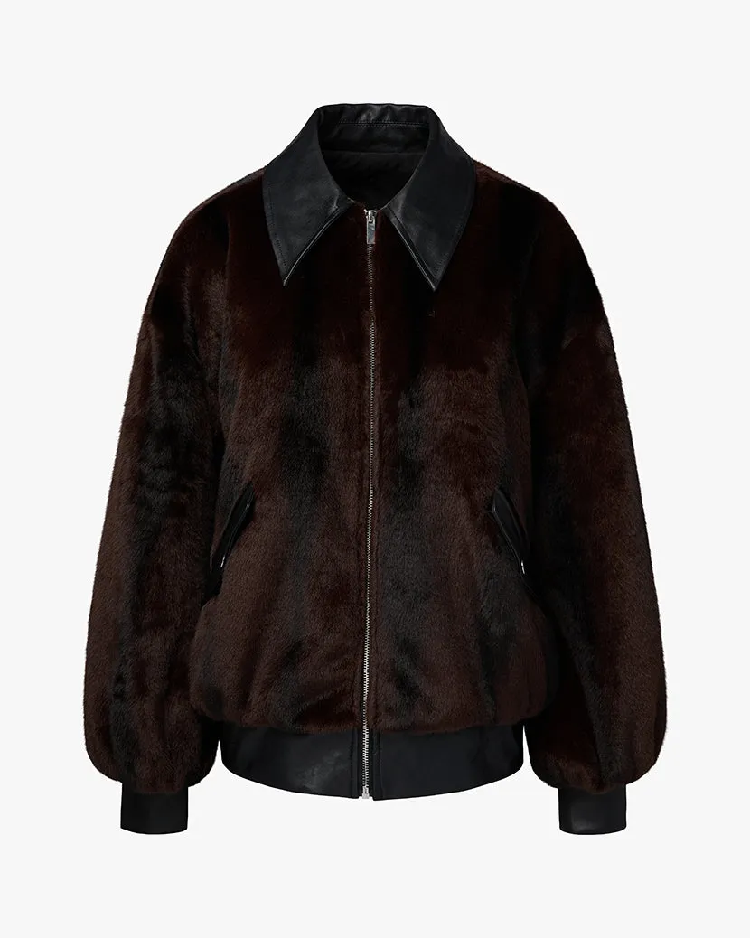 Faux Fur Bomber Jacket sold by WeWoreWhat product image thumbnail 2