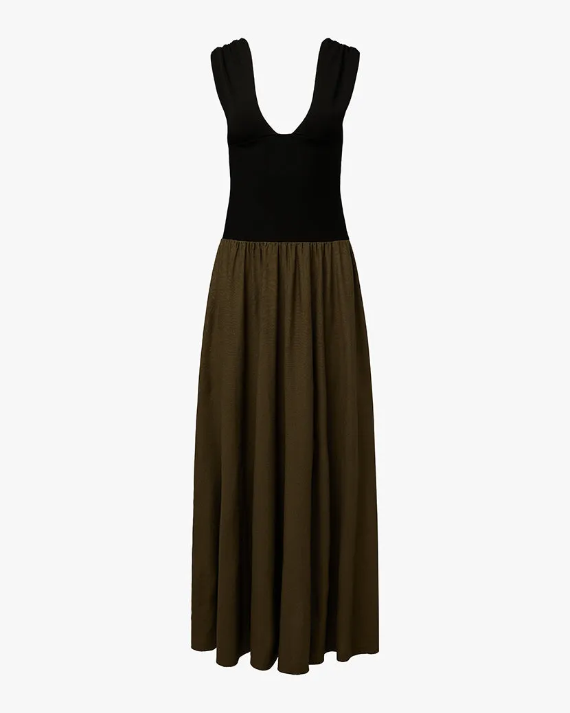 Deep V Corset Maxi Dress sold by WeWoreWhat product image thumbnail 2