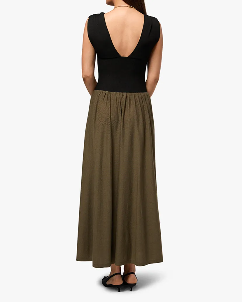 Deep V Corset Maxi Dress sold by WeWoreWhat product image thumbnail 5