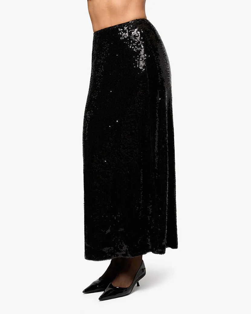 Straight Sequin Skirt sold by WeWoreWhat