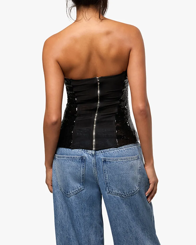 Sequin Corset Top sold by WeWoreWhat product image thumbnail 4