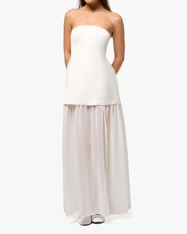 Corset Sheer Maxi Dress sold by WeWoreWhat
