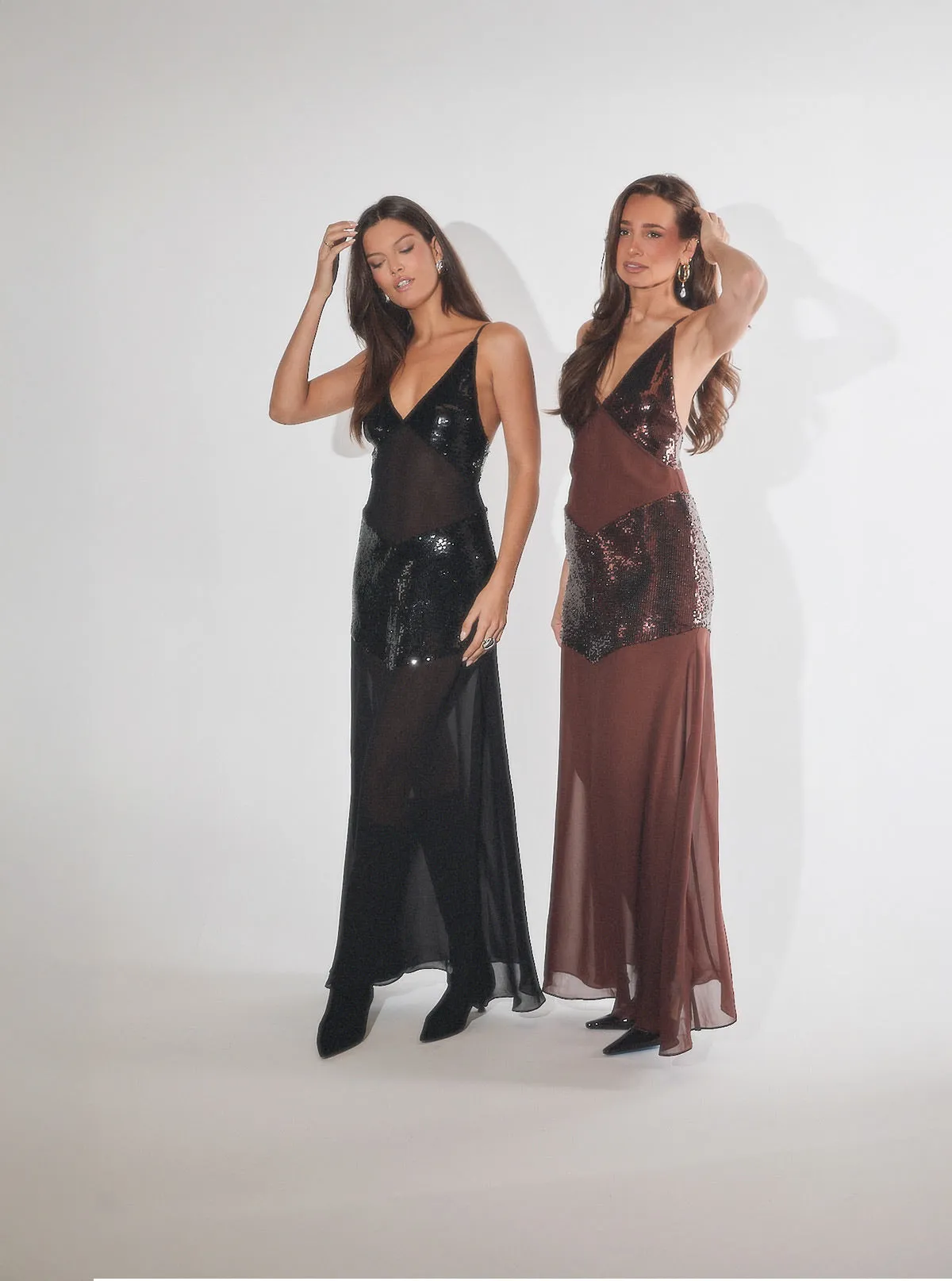 Sheer Panel Maxi Dress sold by WeWoreWhat product image thumbnail 3