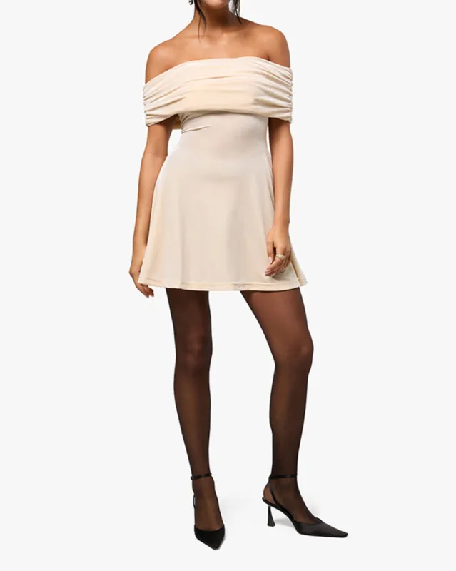 Off Shoulder Mini Dress sold by WeWoreWhat