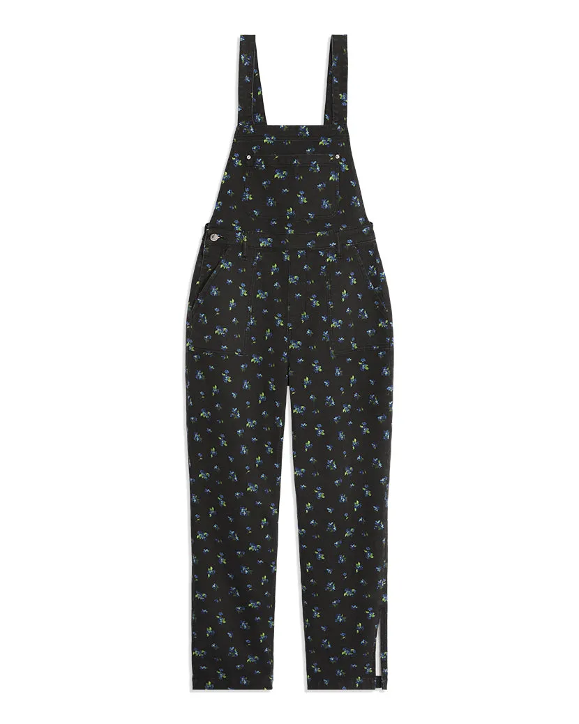 Slouchy Watercolor Ditsy Slit Overalls sold by WeWoreWhat product image thumbnail 2