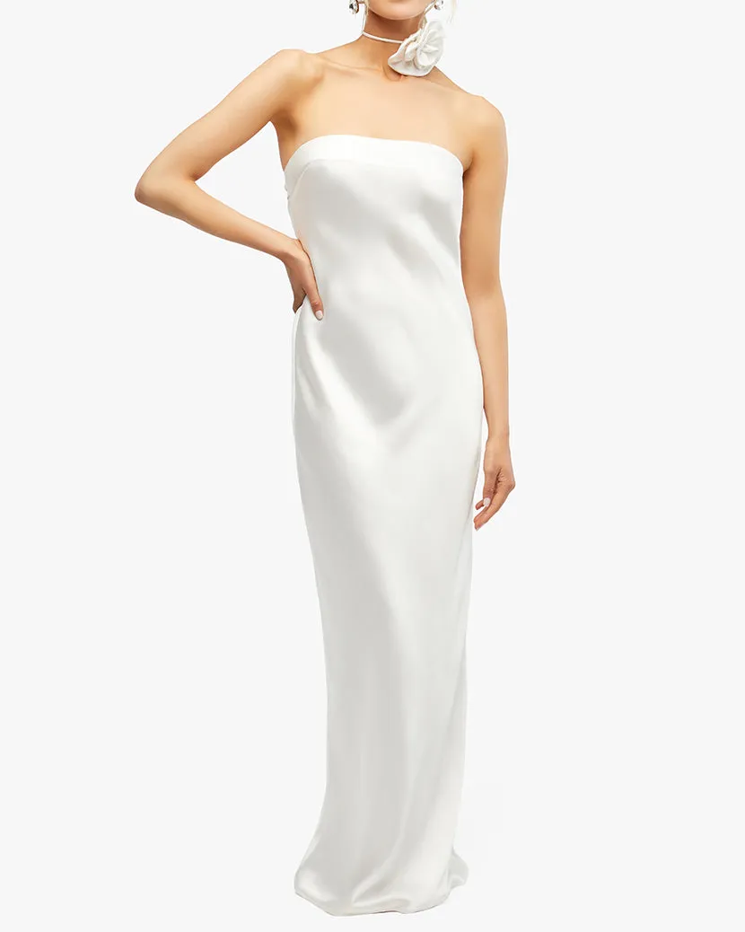 Strapless Silky Maxi Dress sold by WeWoreWhat