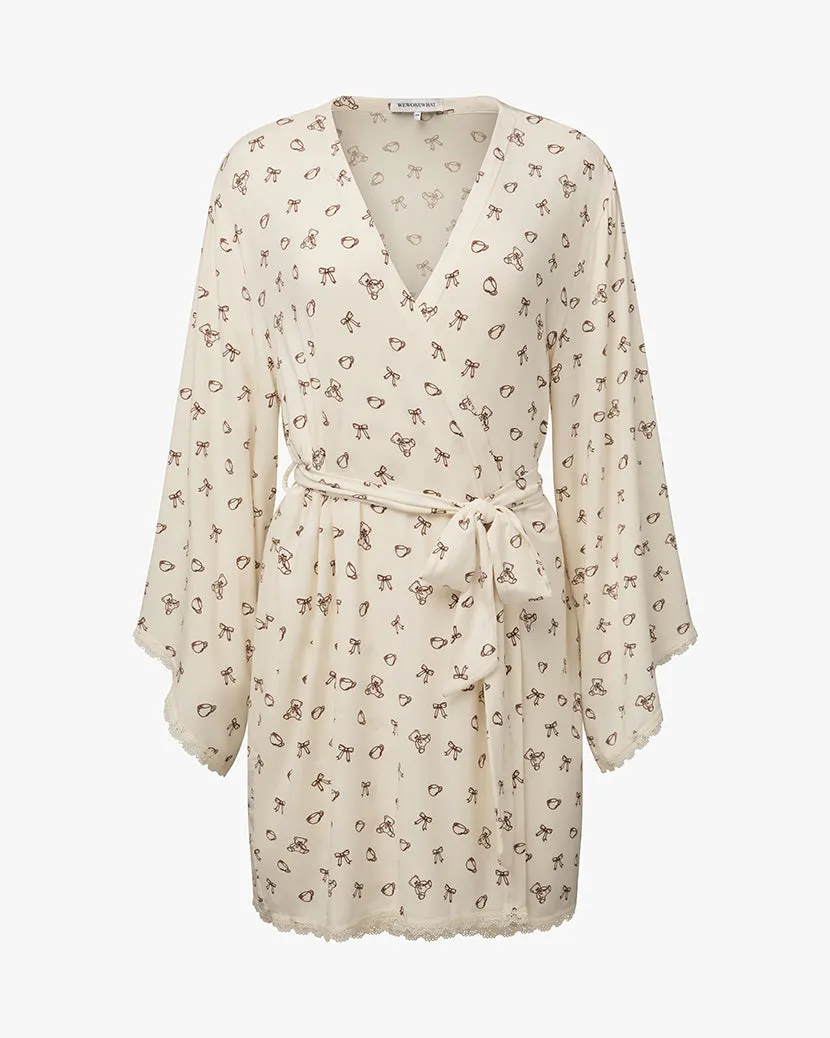 Lace Trim Robe sold by WeWoreWhat product image thumbnail 2