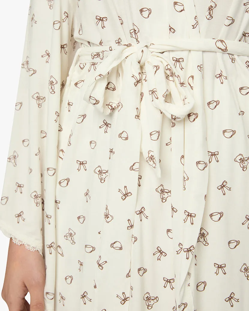 Lace Trim Robe sold by WeWoreWhat product image thumbnail 5