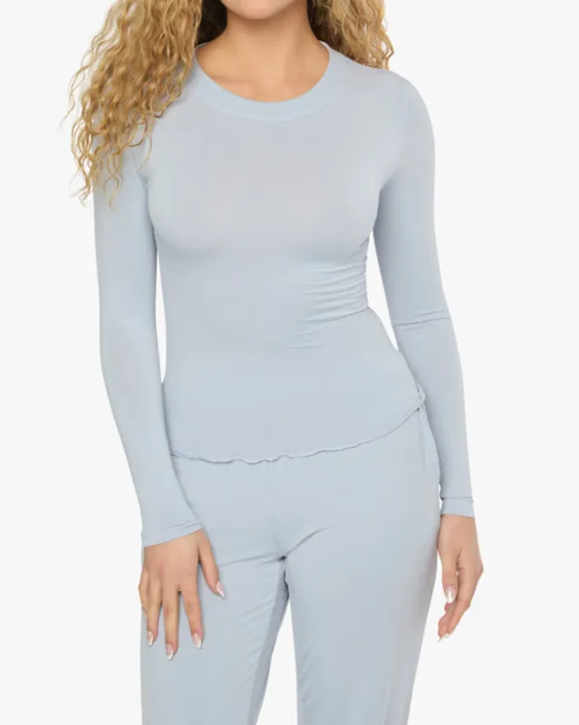 Long Sleeve Crewneck Top sold by WeWoreWhat