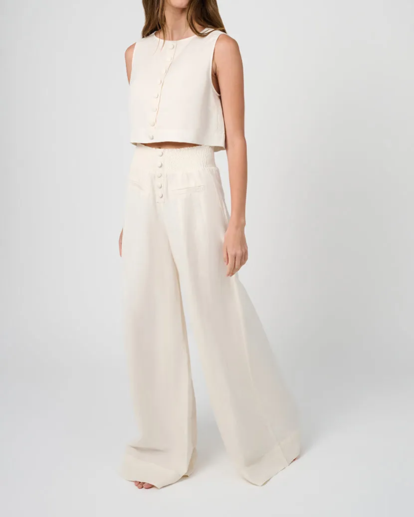 Button Front Palazzo Pant sold by WeWoreWhat product image thumbnail 4