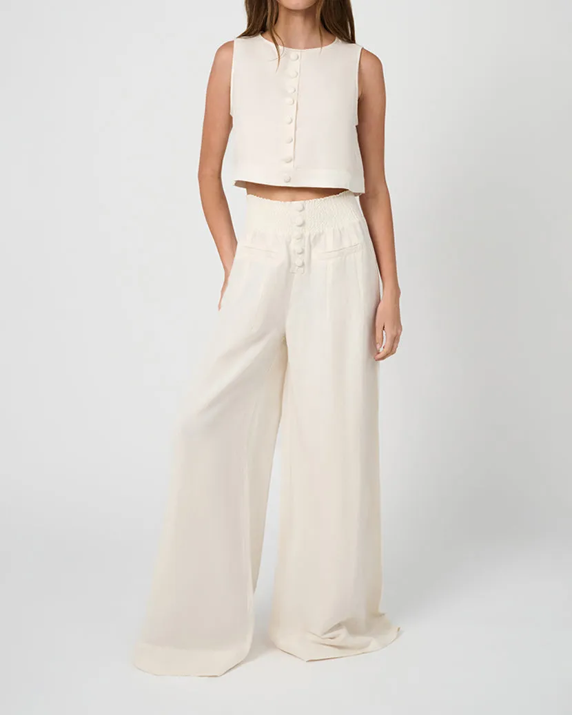 Boxy Linen Boatneck Top sold by WeWoreWhat product image thumbnail 4