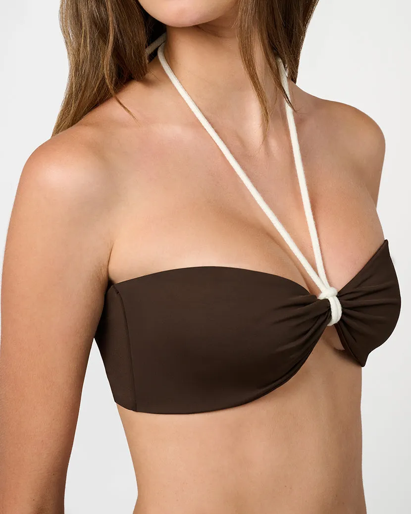 Rope Tie Halter Bikini Top sold by WeWoreWhat product image thumbnail 5