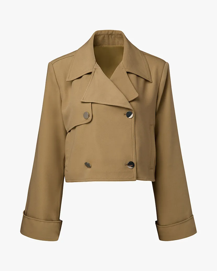 Cropped Trench Coat sold by WeWoreWhat product image thumbnail 2