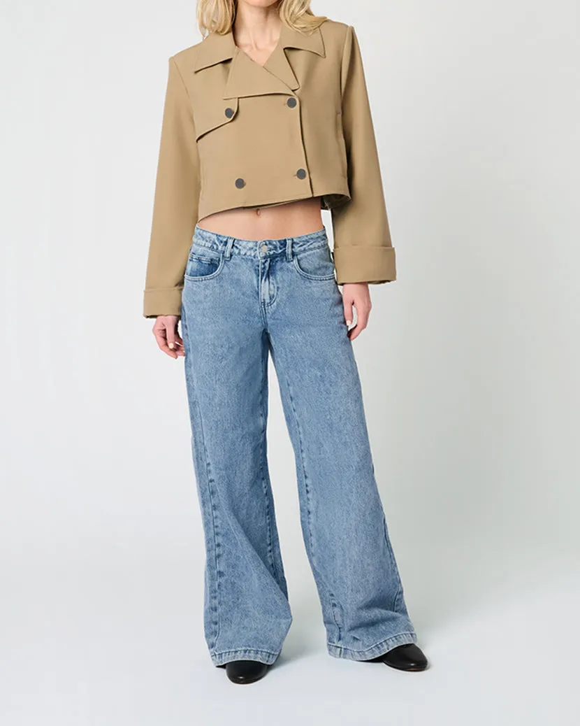 Cropped Trench Coat sold by WeWoreWhat product image thumbnail 4