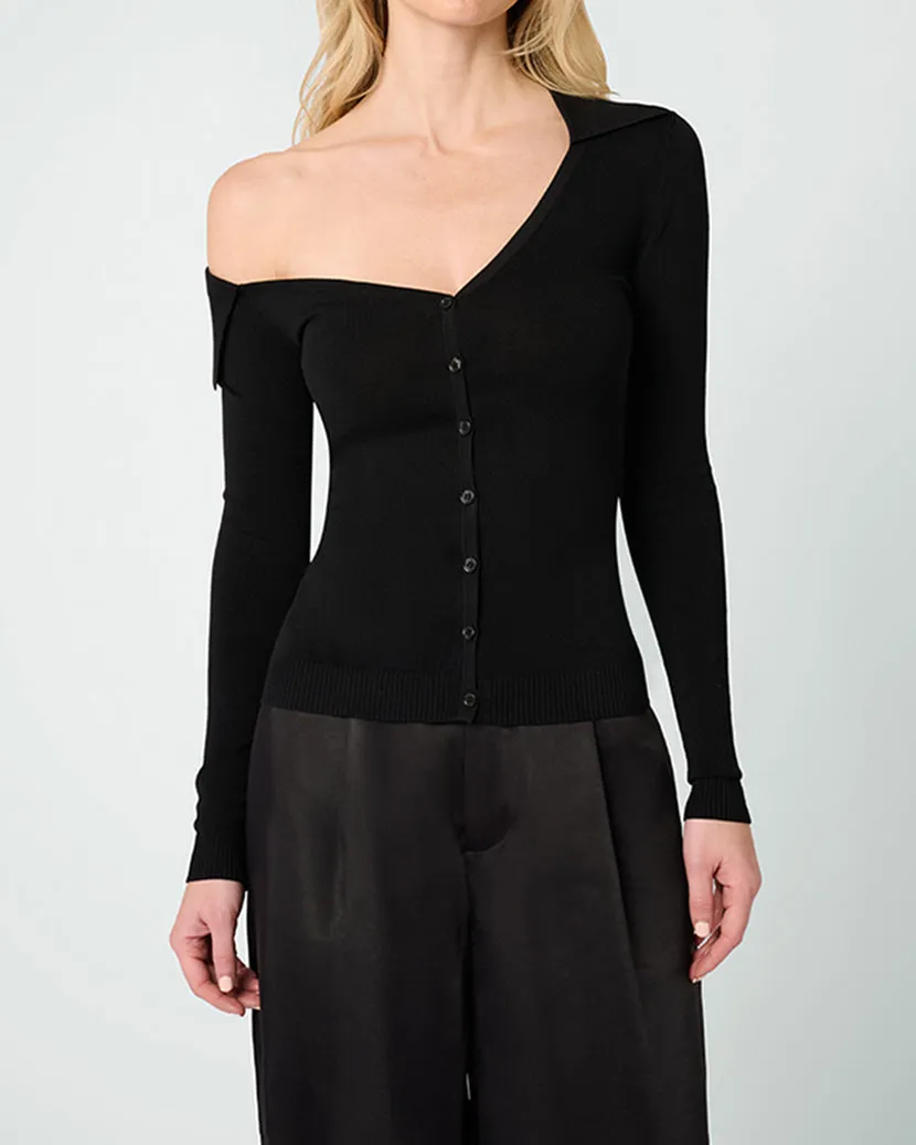 Off The Shoulder Collared Shirt sold by WeWoreWhat