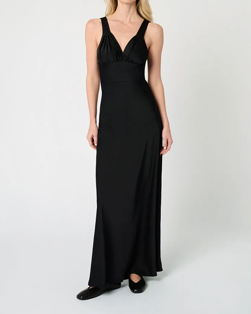 Ruched Cup Slip Maxi Dress sold by WeWoreWhat