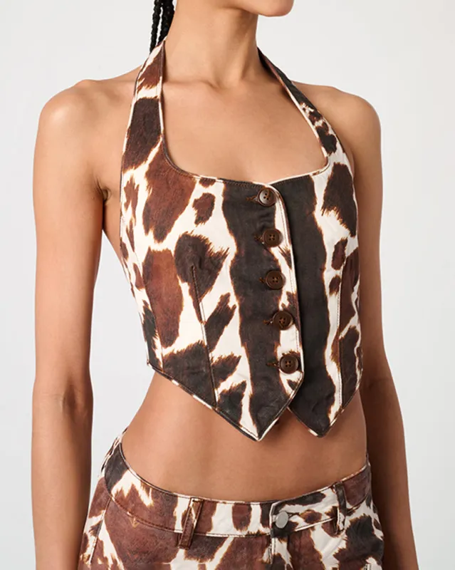 Halter Vest sold by WeWoreWhat
