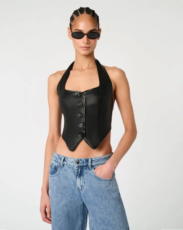 Halter Vest sold by WeWoreWhat