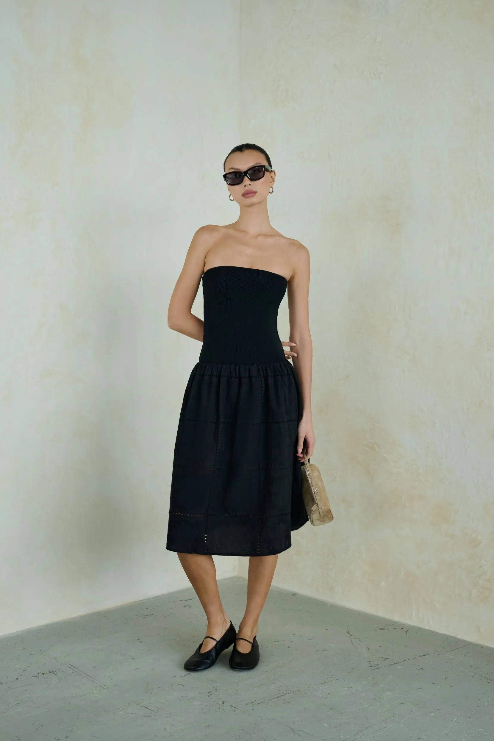 Ribbed Cotton Midi Dress sold by WeWoreWhat product image thumbnail 3