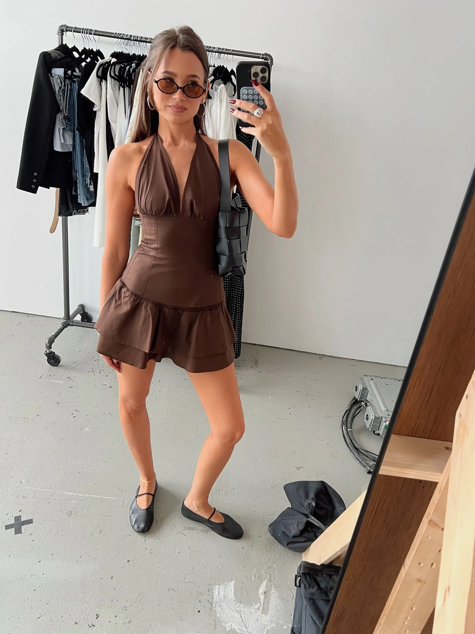 Smocked Ruffle Mini Skirt sold by WeWoreWhat product image thumbnail 3