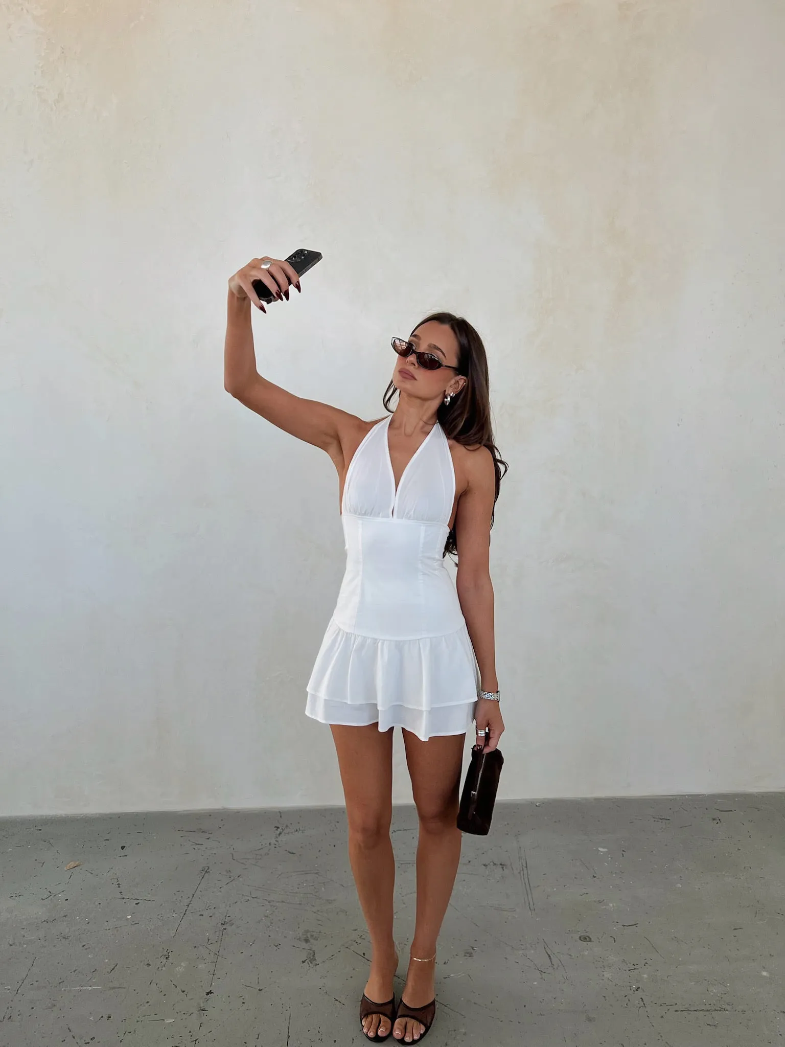 Smocked Ruffle Mini Skirt sold by WeWoreWhat product image thumbnail 3